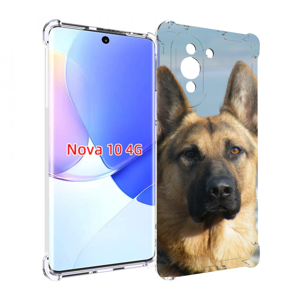 

Чехол MyPads немецкая овчарка для Huawei Nova 10, Прозрачный, Tocco