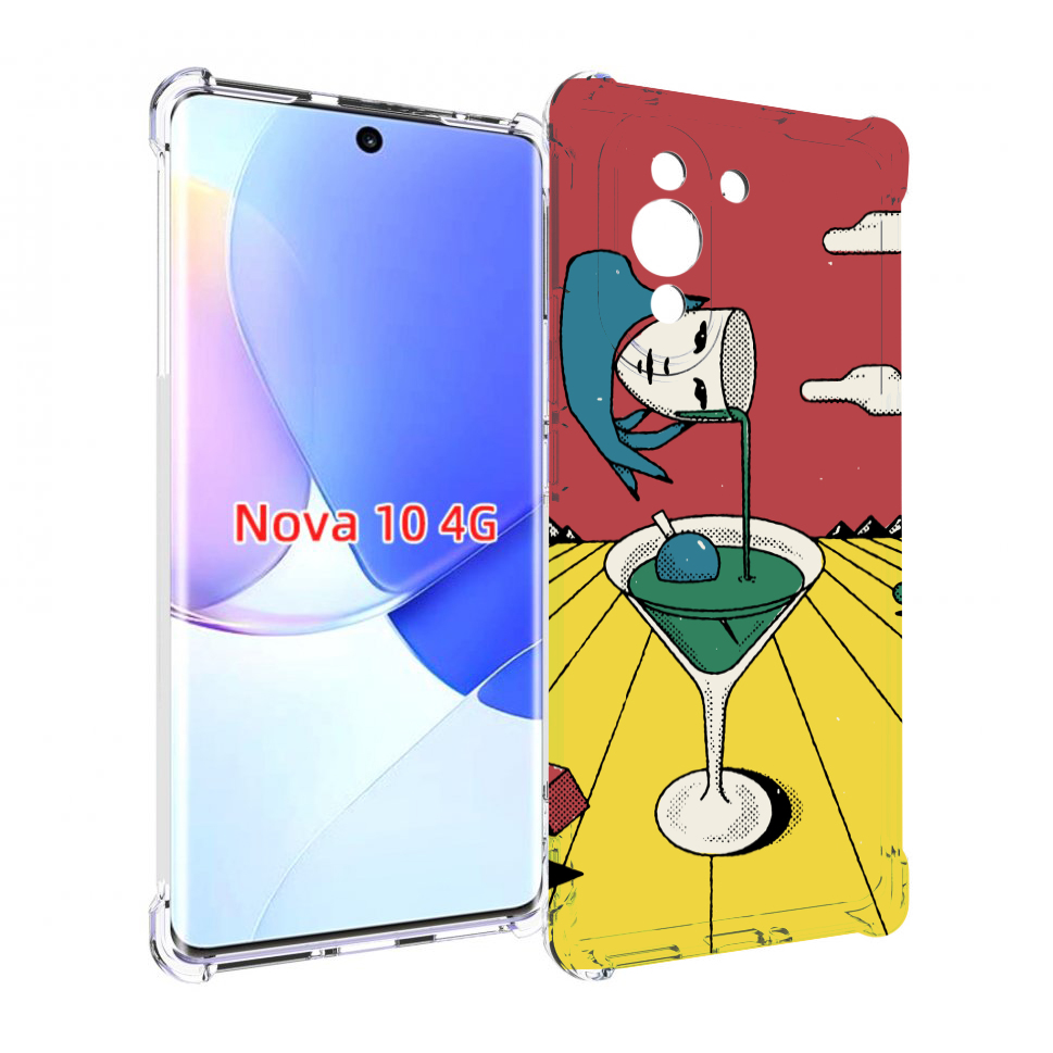 

Чехол MyPads необычный напиток для Huawei Nova 10, Прозрачный, Tocco