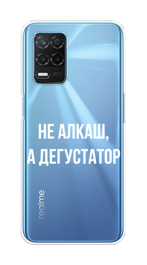 

Чехол на Realme 8 5G/Narzo 30 5G "Дегустатор", Белый;бежевый, 257150-6