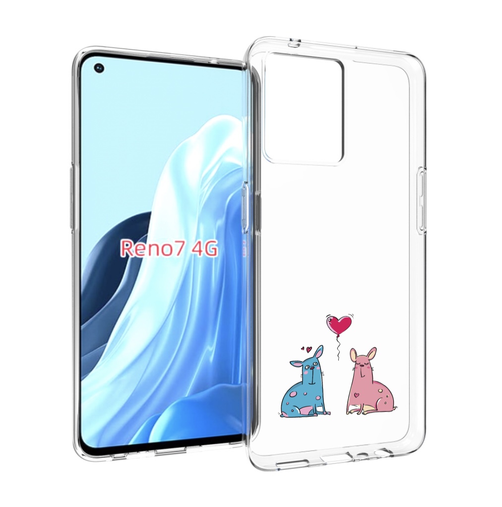 

Чехол MyPads Лама любовь для OPPO RENO 7 4G, Прозрачный, Tocco