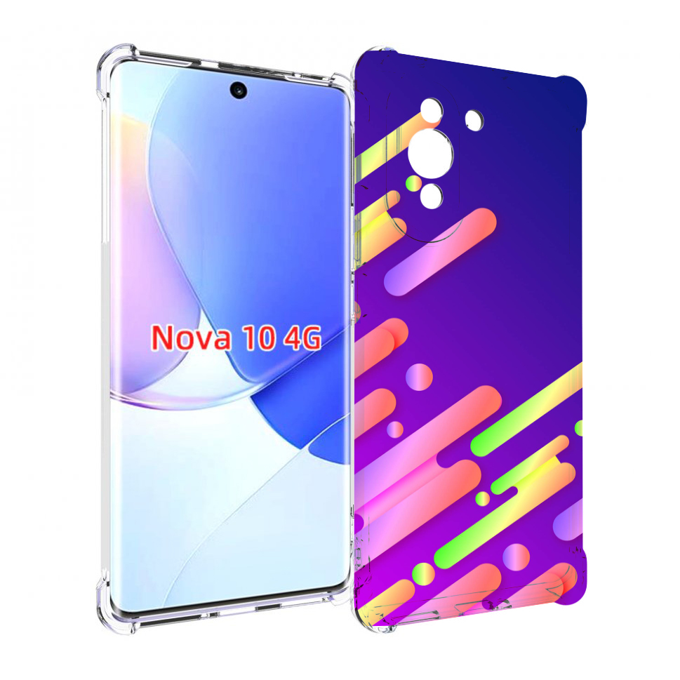 

Чехол MyPads неоновый-фон для Huawei Nova 10, Прозрачный, Tocco
