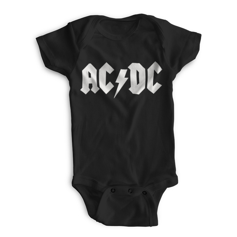 

Боди детское Printio Ac/dc черный р. 80, Ac/dc