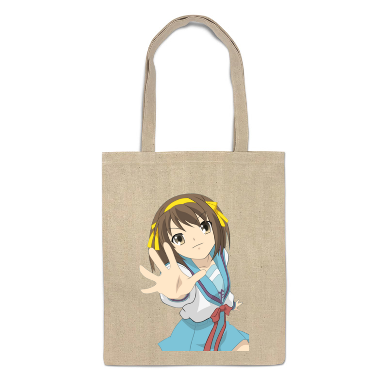 

Сумка-шоппер Printio Suzumiya haruhi бежевая, Бежевый, Suzumiya haruhi