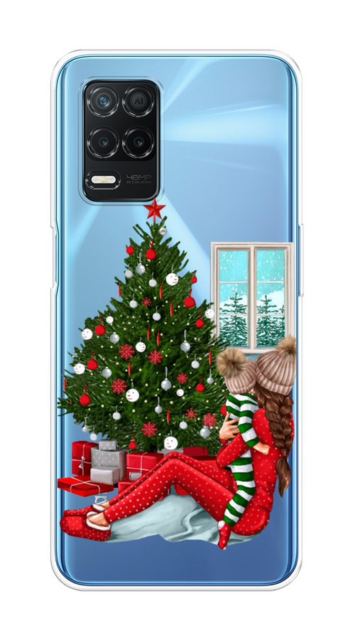 

Чехол на Realme 8 5G/Narzo 30 5G "Новый год с мамой", Красный;зеленый;голубой, 257150-6