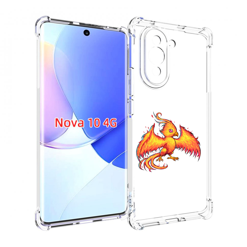 

Чехол MyPads огненная-птичка для Huawei Nova 10, Прозрачный, Tocco