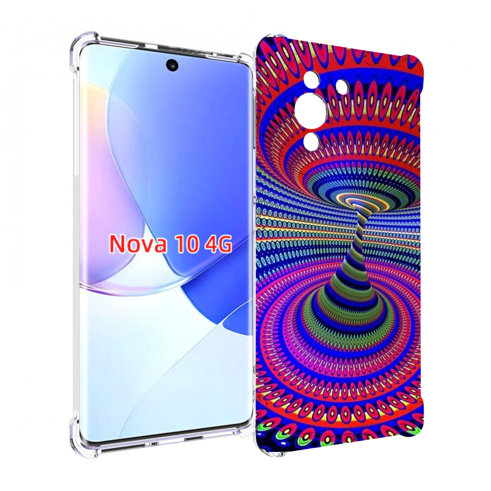

Чехол MyPads оптическая иллюзия для Huawei Nova 10, Прозрачный, Tocco