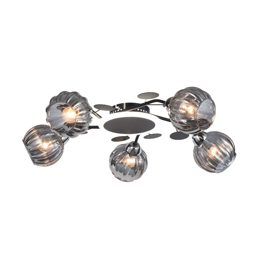 

Люстра ЭкономСвет 12230/5BK+CR GR LED