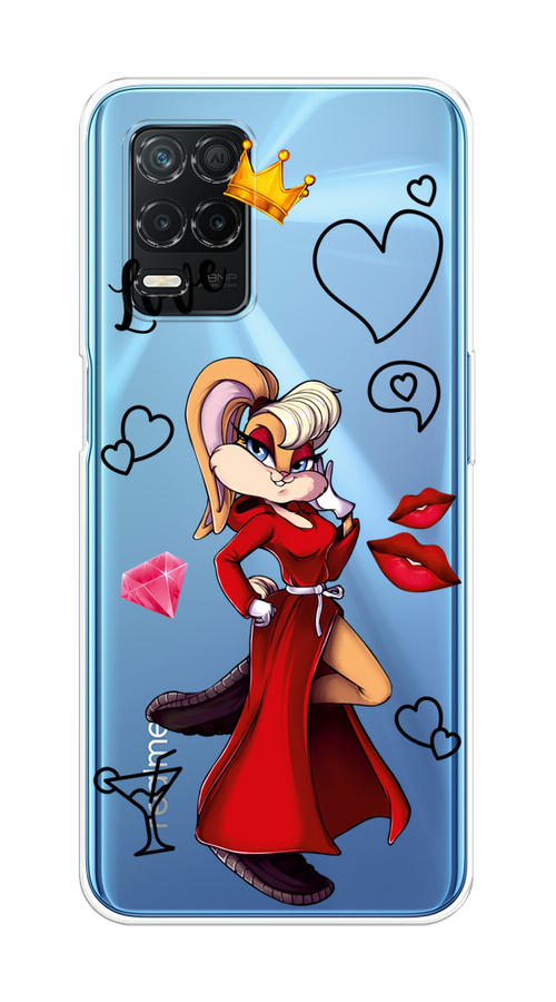 

Чехол на Realme 8 5G/Narzo 30 5G "Rich Lola Bunny", Красный;бежевый;оранжевый, 257150-6