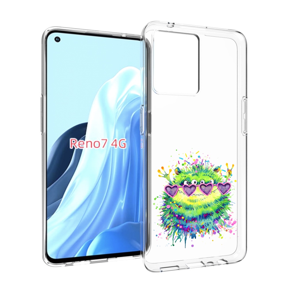 

Чехол MyPads Пушистый персонаж для OPPO RENO 7 4G, Прозрачный, Tocco