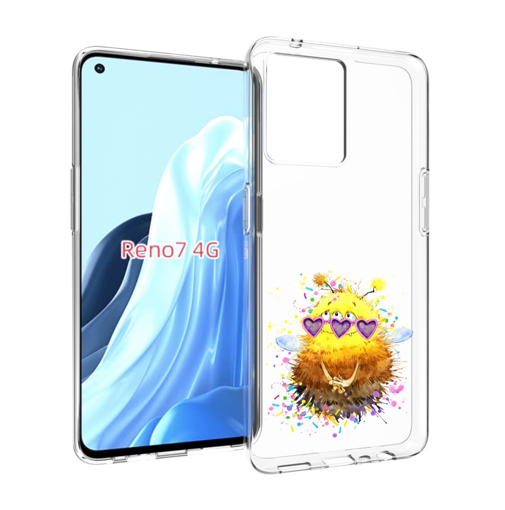 

Чехол MyPads Пушитый шмель для OPPO RENO 7 4G, Прозрачный, Tocco