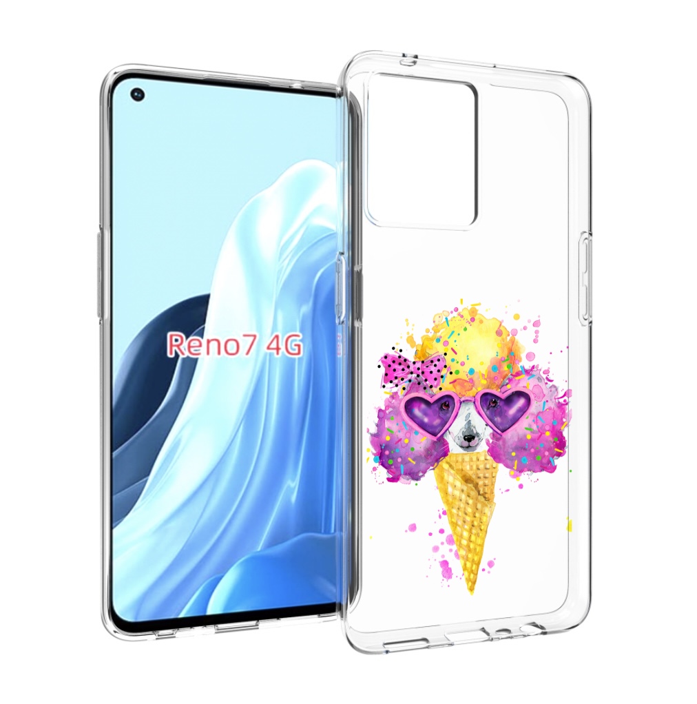 

Чехол MyPads Рожок для OPPO RENO 7 4G, Прозрачный, Tocco