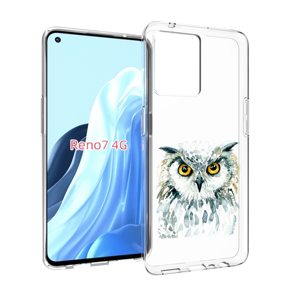 

Чехол MyPads Серьезная сова для OPPO RENO 7 4G, Прозрачный, Tocco