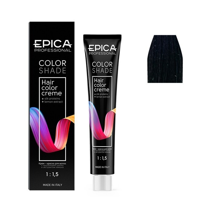 Крем-краска для волос EPICA Colorshade, 4.00 шатен интенсивный 100 мл крем краска echos line echoscolor 4 22 интенсивный фиолетовый средний шатен 100 мл