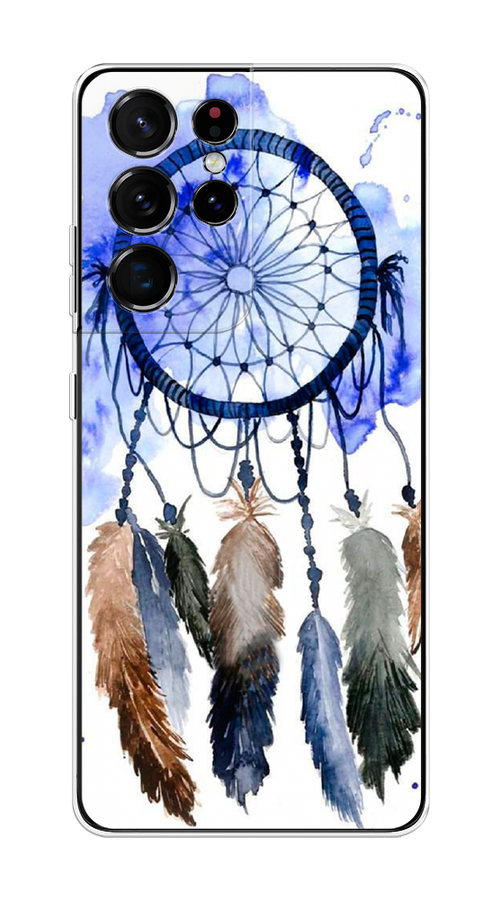 

Чехол на Samsung Galaxy S21 Ultra "Ловец снов 1", Коричневый;синий, 2102250-1