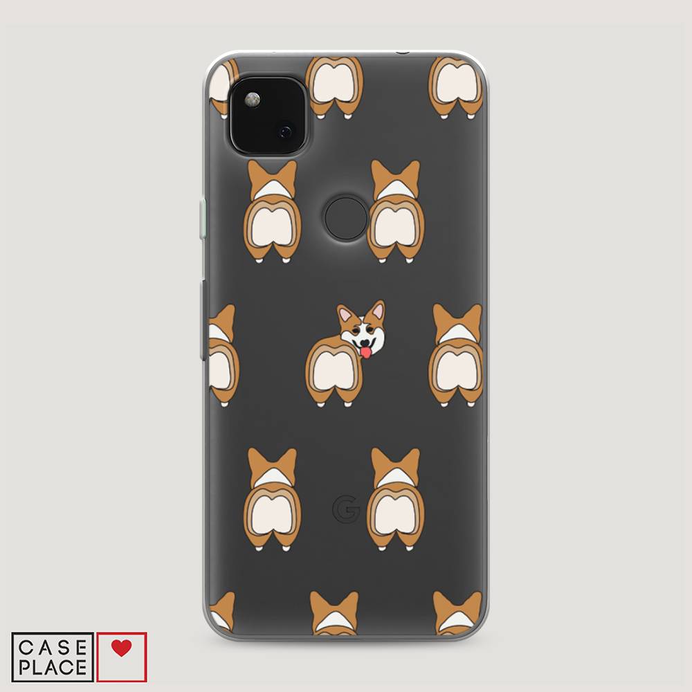 

Чехол Awog на Google Pixel 4A "Милый корги фон", Разноцветный, 270650-2