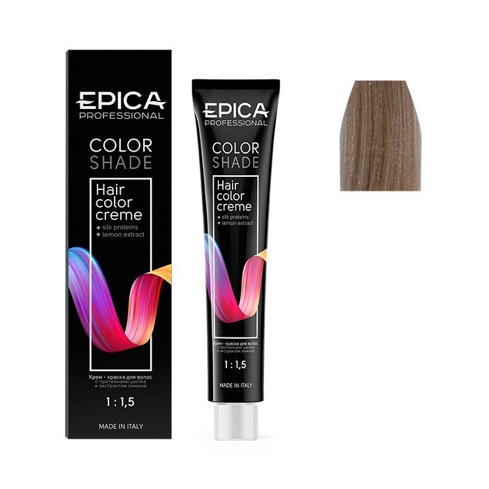 Крем-краска для волос EPICA Colorshade, 9.12 блондин перламутровый 100 мл kapous 10 28 крем краска для волос с гиалуроновой кислотой платиновый блондин перламутровый шоколадный hy 100 мл