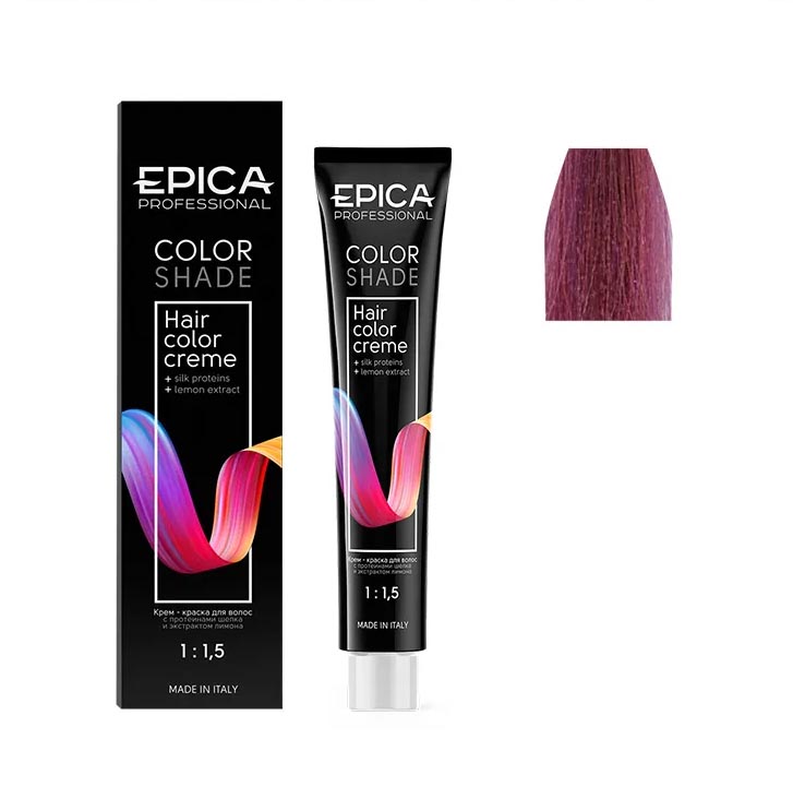 Крем-краска для волос Epica Colorshade 10.22 светлый блондин фиолетовый интенсивный 100 мл protokeratin шампунь бондинг интенсивный сине фиолетовый для блондированных волос 300 мл