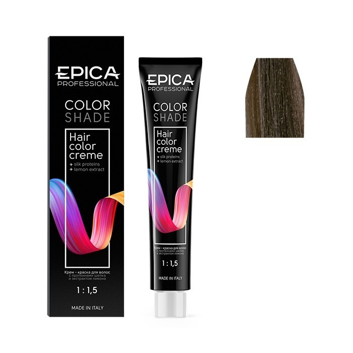 Крем-краска для волос EPICA Colorshade, 8.23 светло-русый перламутрово-бежевый 100 мл крем краска для волос epica colorshade 8 26 светло русый перламутрово красный 100 мл
