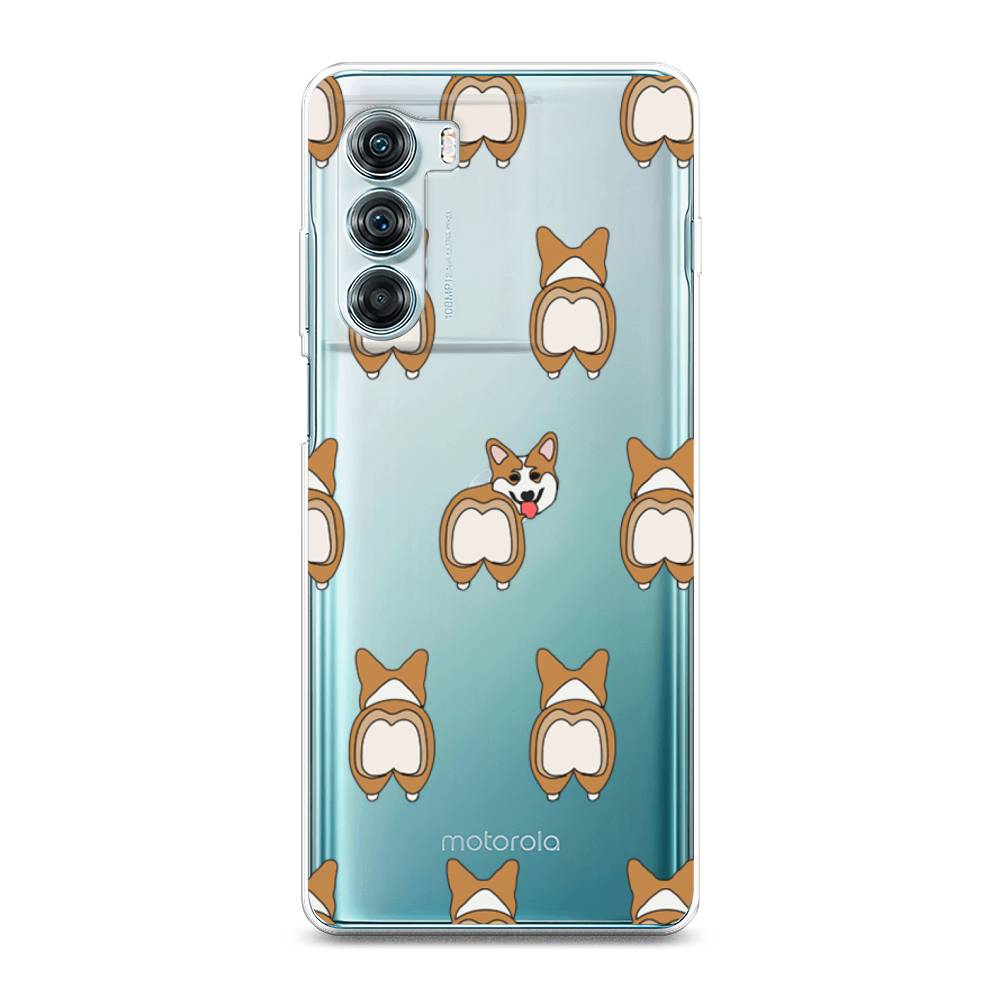 фото Силиконовый чехол "милый корги фон" на moto edge s30 awog