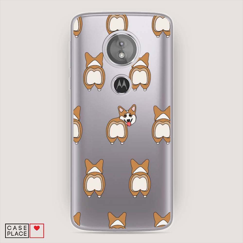 

Чехол Awog на Motorola Moto E5 / Моторола Мото E5 "Милый корги фон", Разноцветный, 241050-2