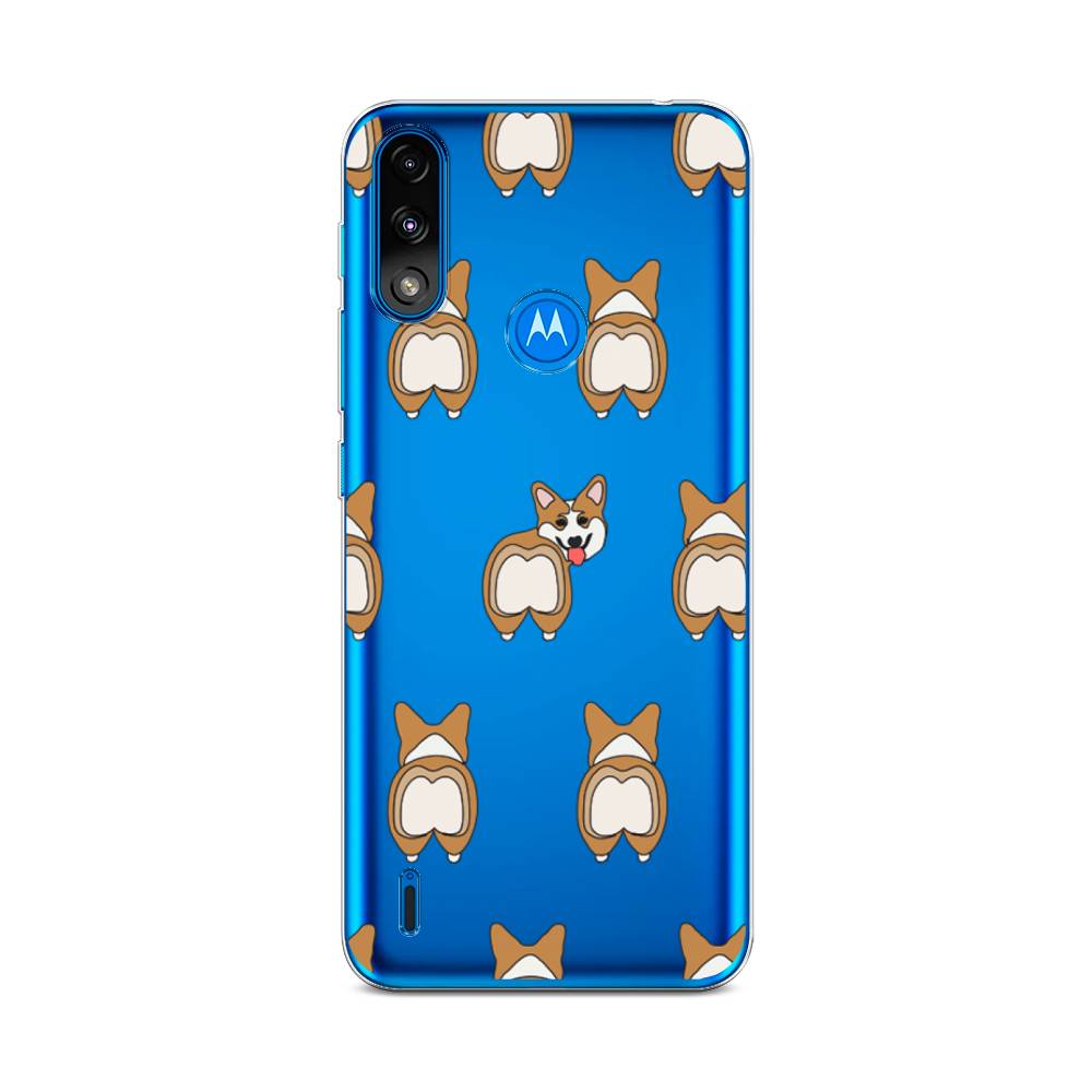 

Чехол Awog на Lenovo K13/Motorola Moto E7 Power "Милый корги фон", Разноцветный, 242450-2