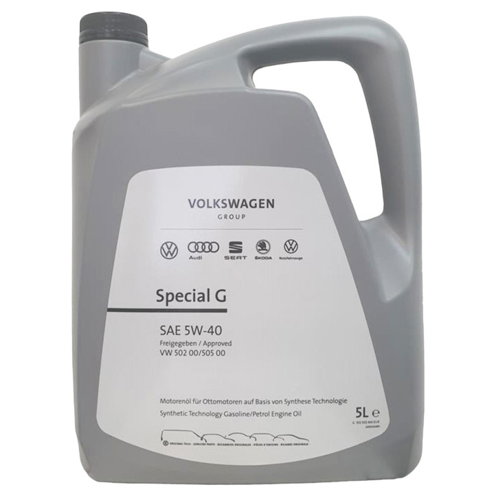 

Моторное масло VAG синтетическое Sресiаl G 5W40 502 00/505 00 5л