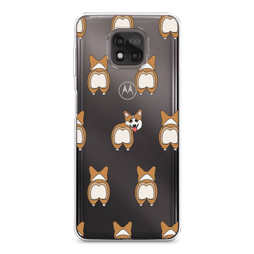 

Чехол Awog на Motorola Moto G Power 2021 "Милый корги фон", Разноцветный, 242750-2