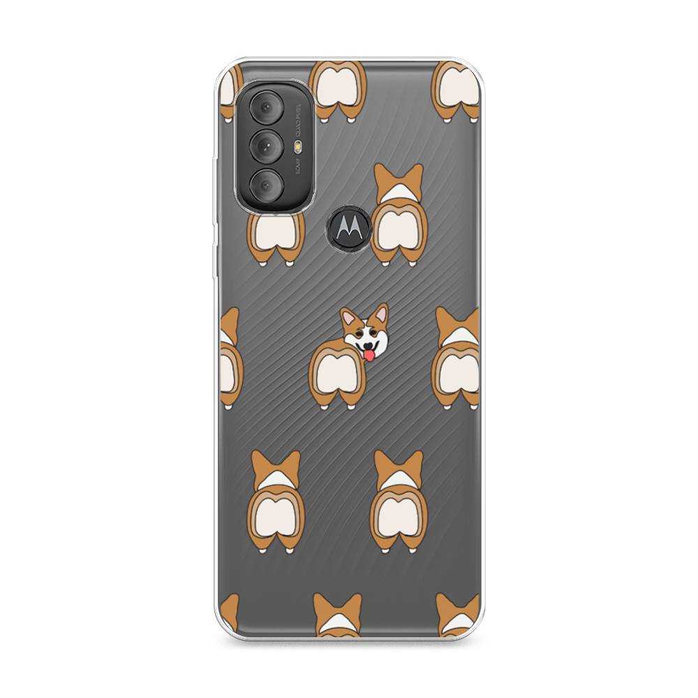 

Чехол Awog на Motorola Moto G Power 2022 "Милый корги фон", Разноцветный, 242850-2