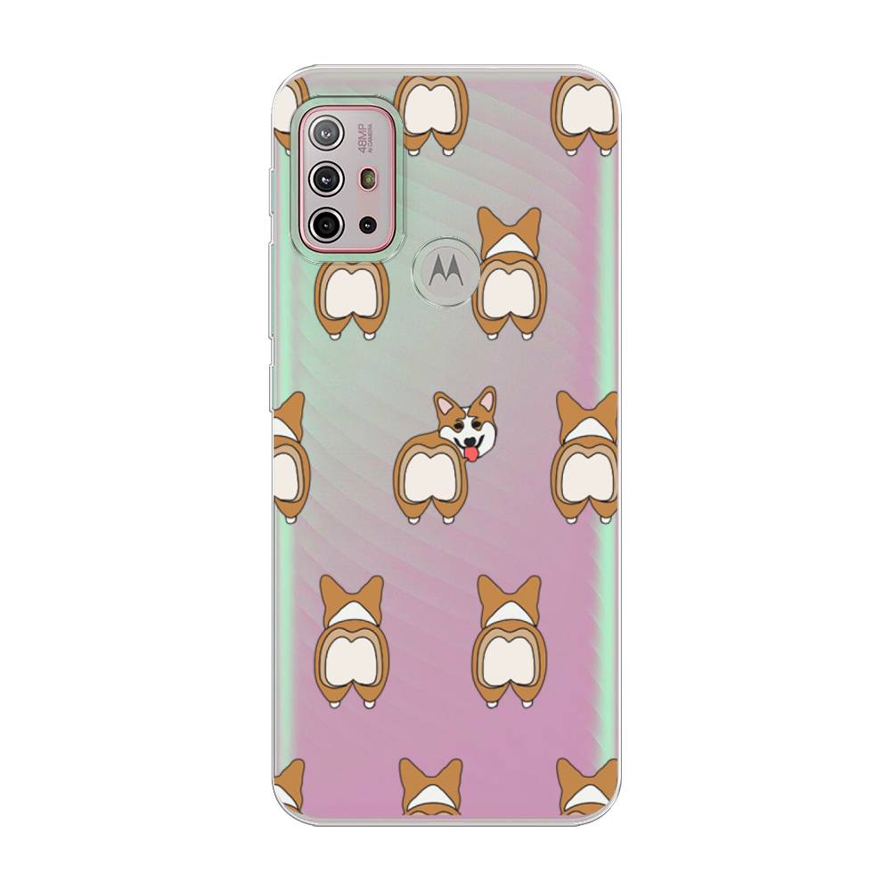 

Чехол Awog на Lenovo K13 Note/Motorola Moto G10/G20/G30 "Милый корги фон", Разноцветный, 242150-2