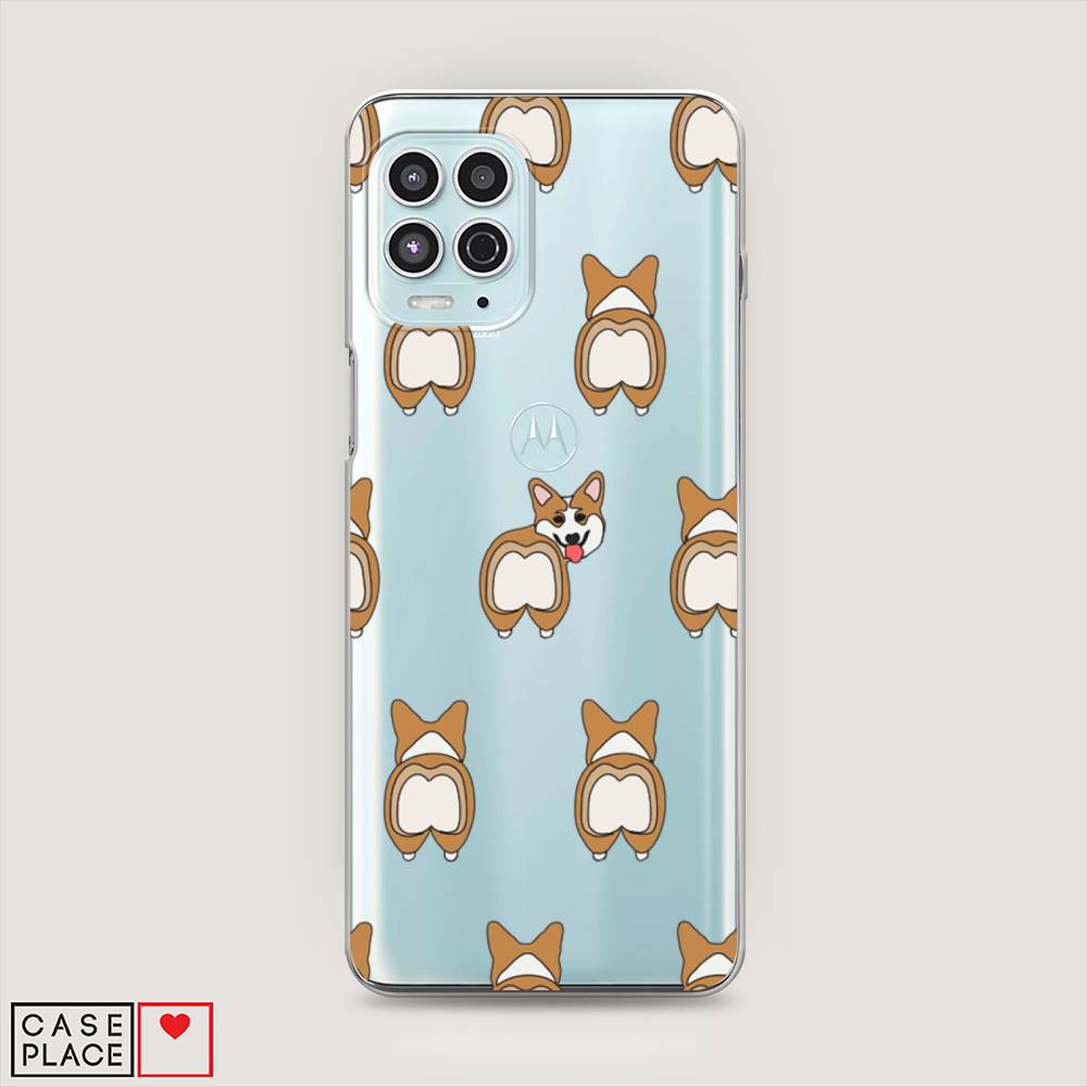 

Чехол Awog на Motorola Moto G100 "Милый корги фон", Разноцветный, 241650-2