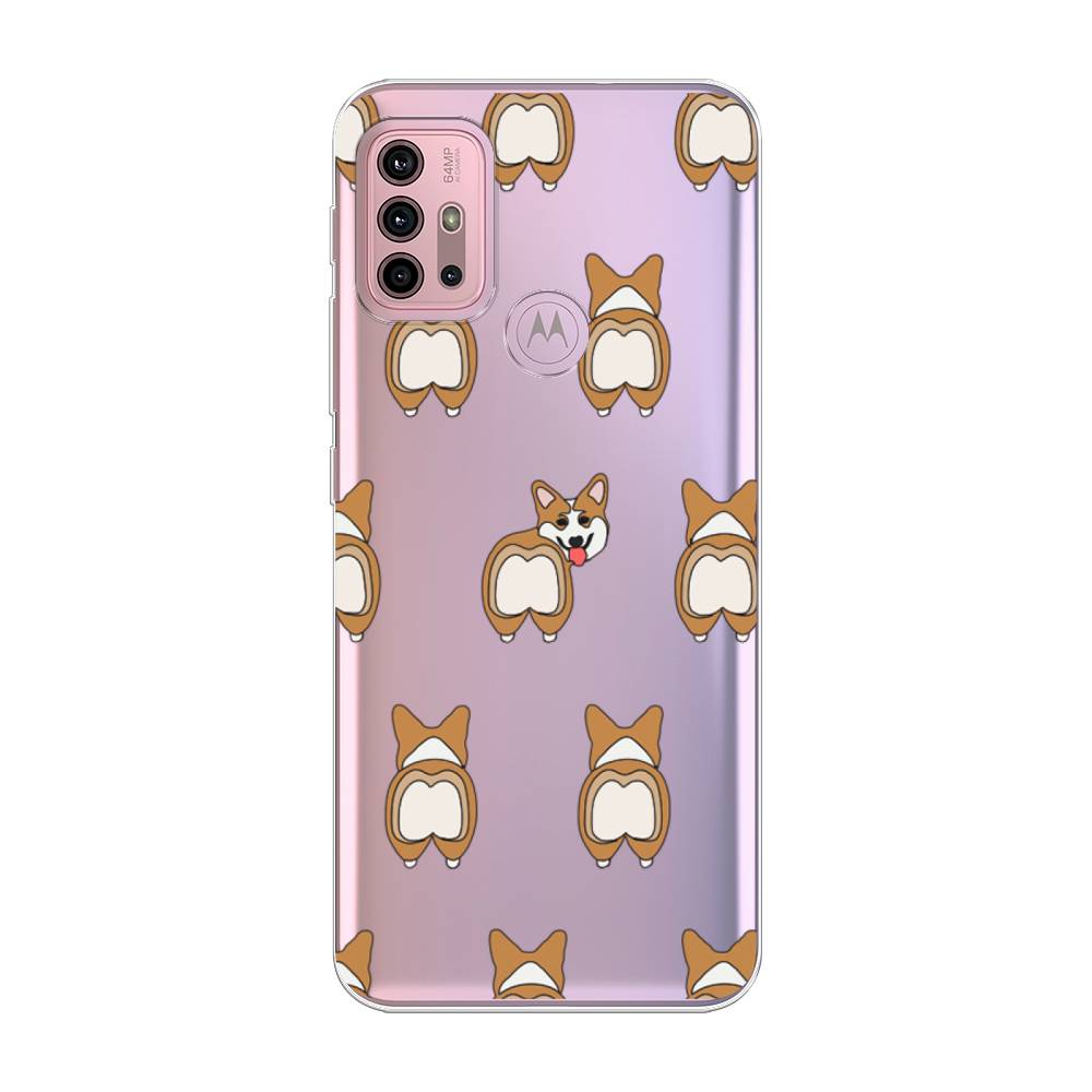 

Чехол Awog на Lenovo K13 Note/Motorola Moto G10/G20/G30 "Милый корги фон", Разноцветный, 242350-2
