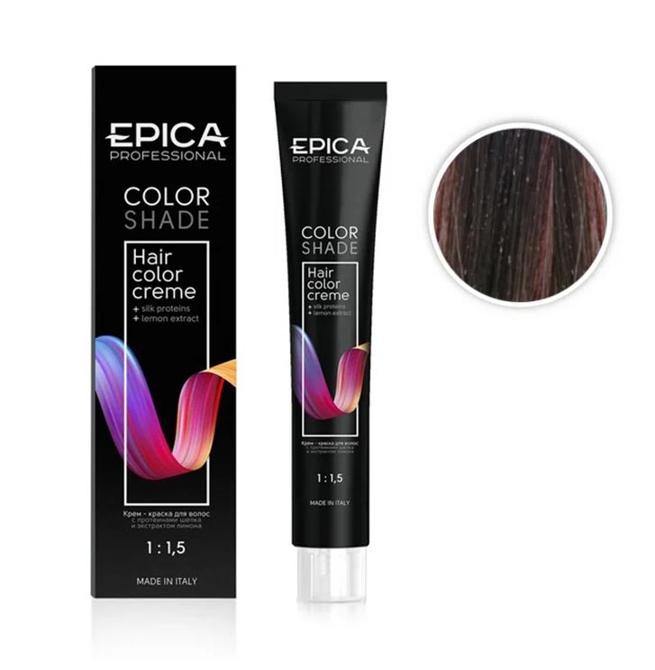 

Крем-краска для волос Epica Colorshade 4.75 шатен палисандр 100 мл