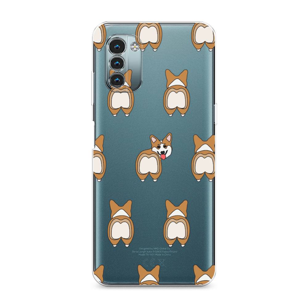 

Чехол Awog на Nokia G11 / Нокиа G11 "Милый корги фон", Разноцветный, 125150-2