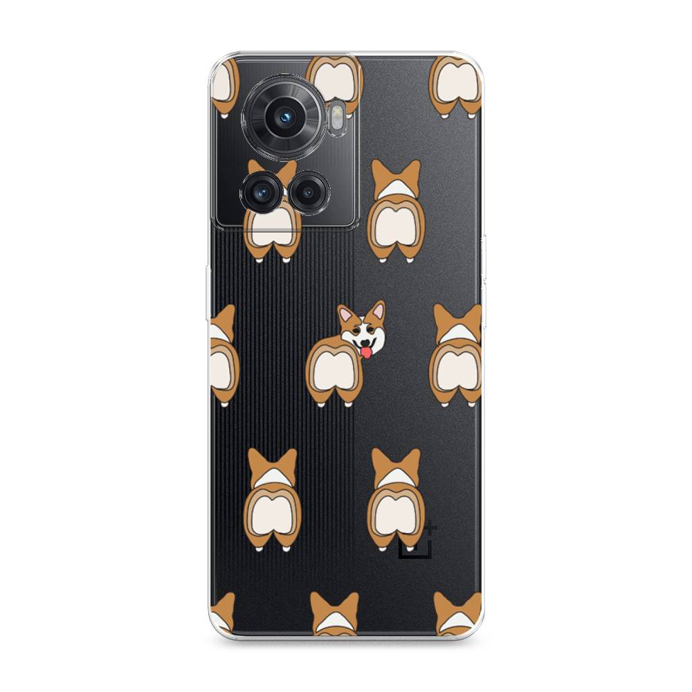 

Чехол Awog на OnePlus 10R / ВанПлас 10R "Милый корги фон", Разноцветный, 152950-2