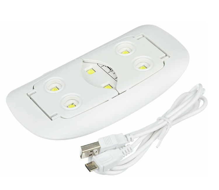 Лампа для сушки гель-лака ЮниLook UV-LED 6 W лампа для гель лака luazon luf 18 led 24 вт 8 диодов таймер 60 90 120 сек usb белая