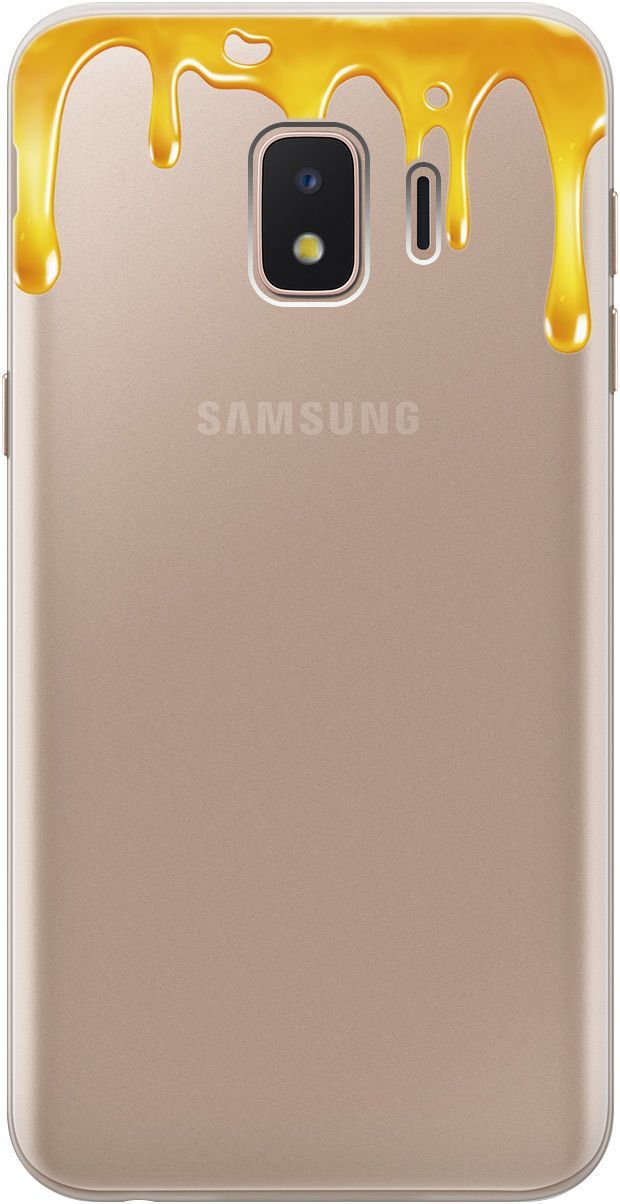 

Чехол на Samsung Galaxy J2 Core с принтом "Honey" прозрачный, Прозрачный;желтый, 1777