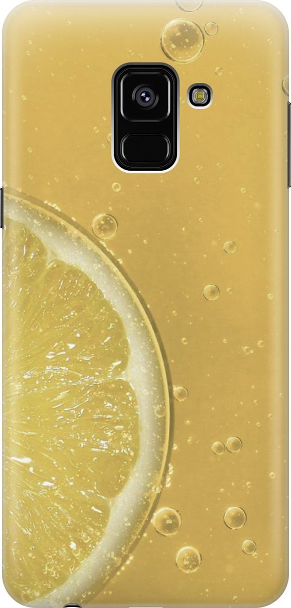 

Силиконовый чехол на Samsung Galaxy A8+ (2018) с принтом "Лимонад", Белый;желтый, 2861