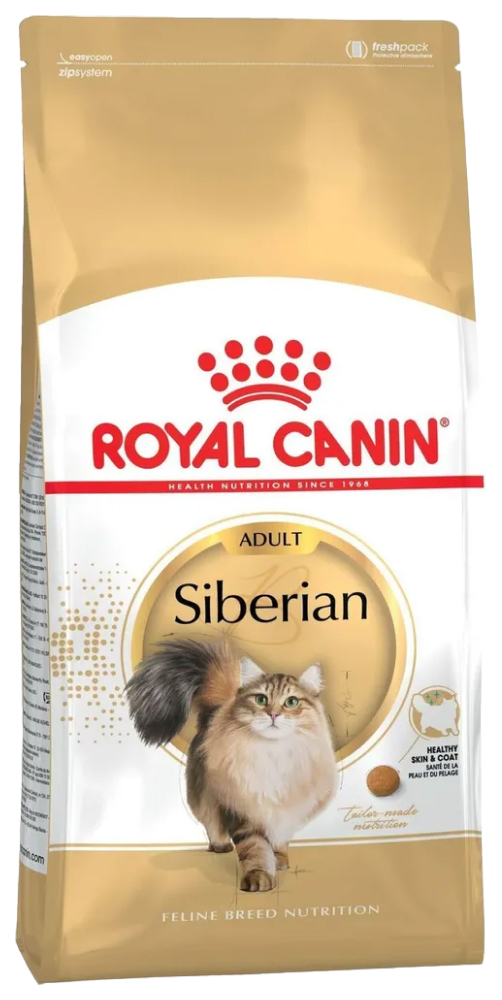 

Сухой корм для кошек ROYAL CANIN Siberian Adult, для сибирских, 4 шт по 0,4 кг