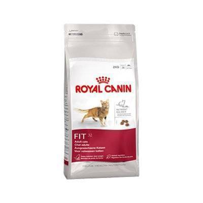 фото Сухой корм royal canin fit 32 для бывающих на улице взрослых кошек, 0,4 кг, 4 шт