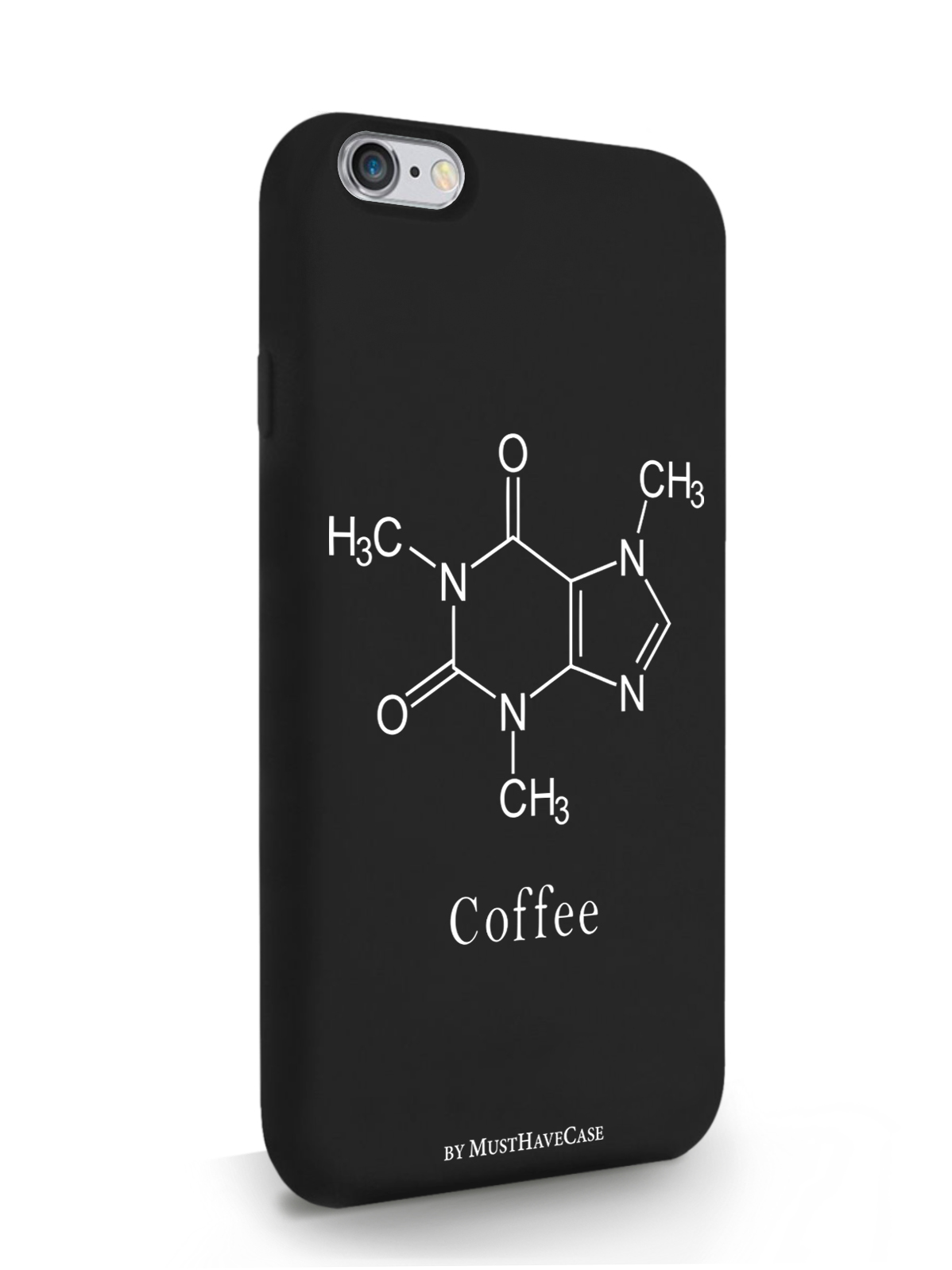 

Чехол MustHaveCase для iPhone 6/6s Молекула кофе, черный, Черный;белый