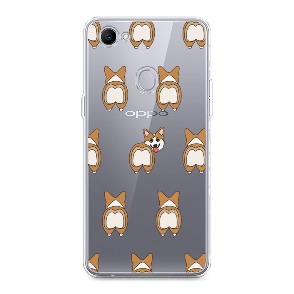 

Чехол Awog на Oppo F7 "Милый корги фон", Разноцветный, 250350-2