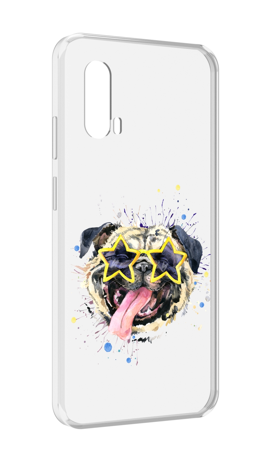 

Чехол MyPads мопс боксер для Blackview BV7100, Прозрачный, Tocco
