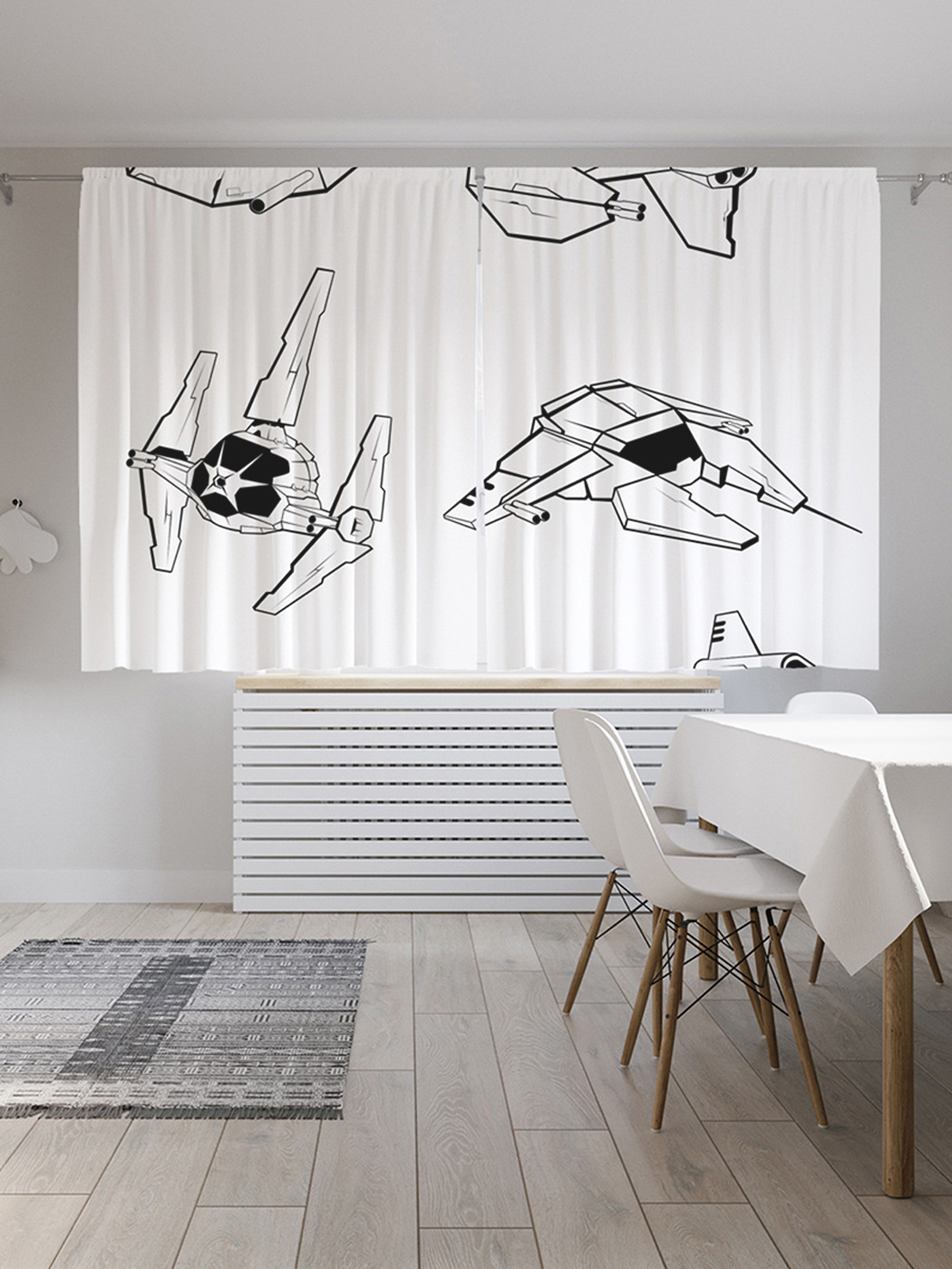 

Шторы JoyArty с фотопечатью "Конструирование" из сатена, 290х180 см, Конструирование