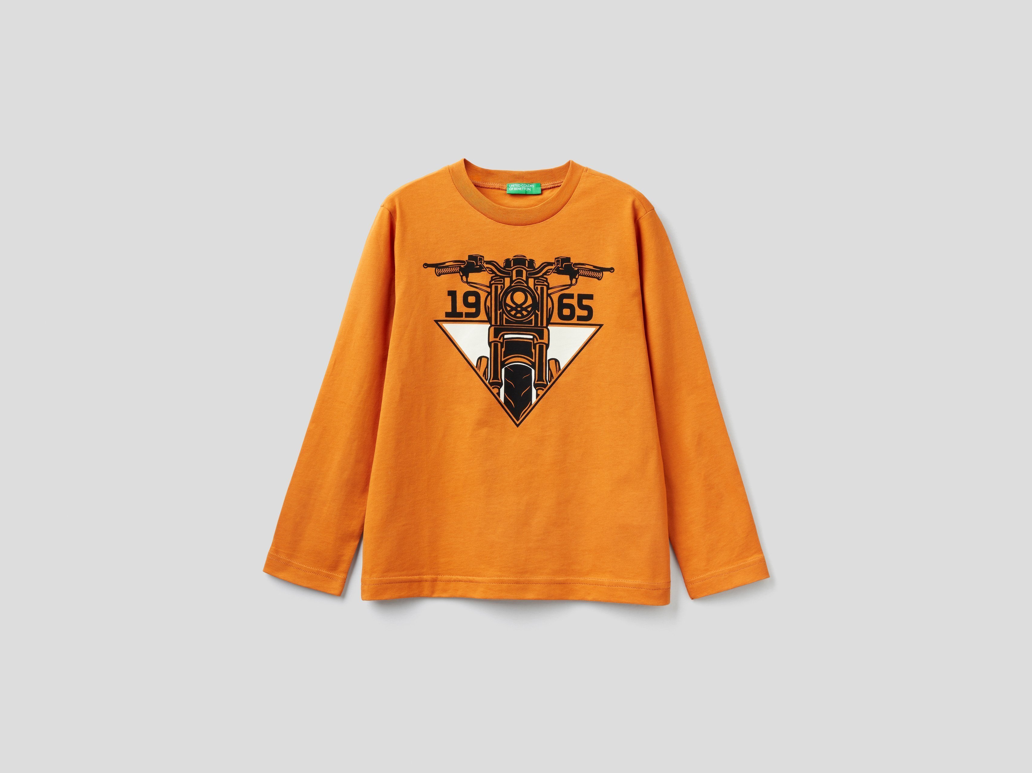 фото Лонгслив для мальчиков benetton цв. коричневый р.110 united colors of benetton