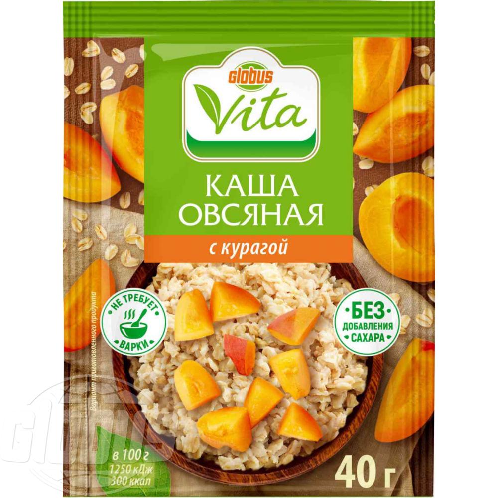 

Каша Глобус Вита овсяная с курагой 40 г