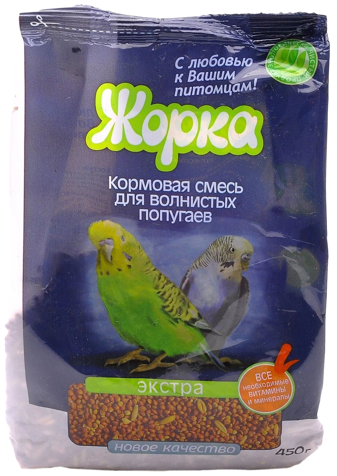 

Кормовая смесь для волнистых попугаев Жорка Экстра 450 г, 14 шт