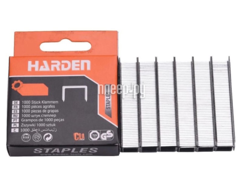 

Скобы для степлера Harden тип 53 0.7x6x11.3mm 1000 штук 620836