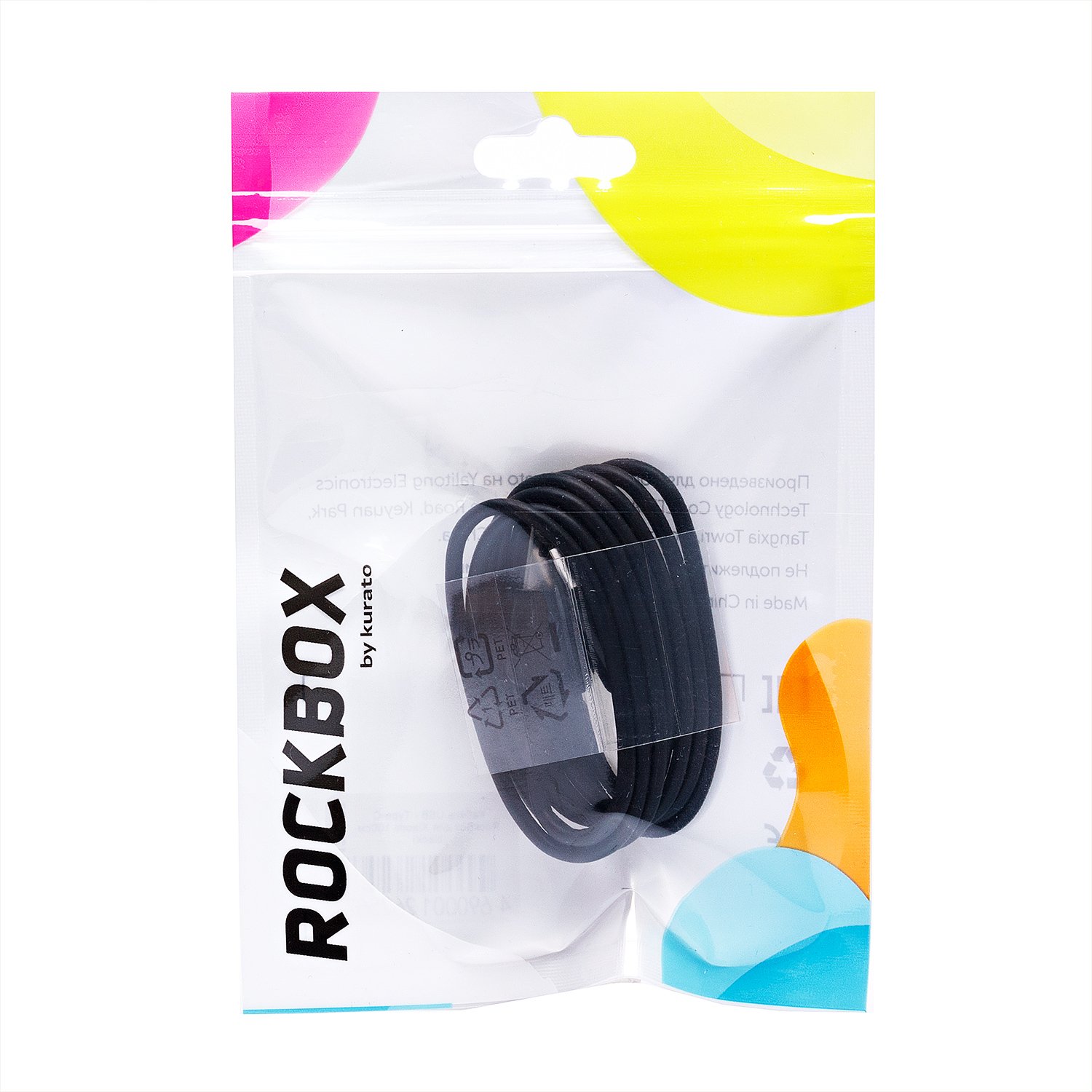 

Кабель RockBox USB - USB Type-C 1 м, черный