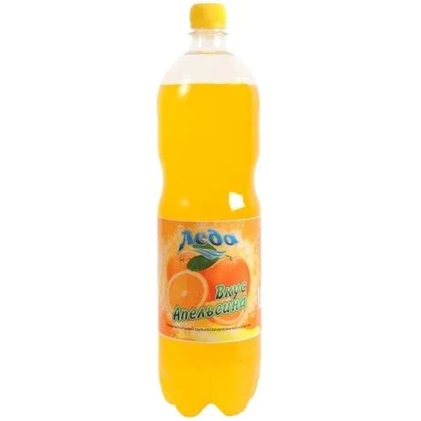 Газированный напиток Леда Лимонад со вкусом апельсина 1,5 л