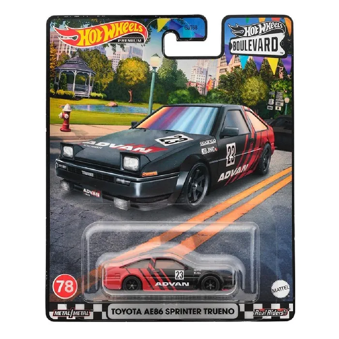 

Машинка Hot Wheels премиальная TOYOTA AE86 SPRINTER TRUENO, GJT68-78-HKF28, Черный